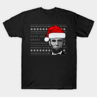 Holiday Sweater: ABE Merry Christmas T-Shirt